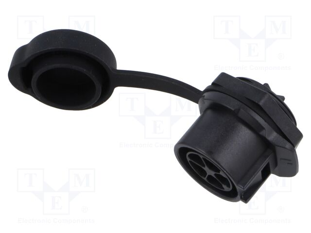 Connector: circular; Quicklock; socket; male; straight; PIN: 5; 500V