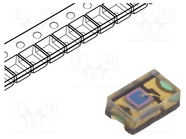 Phototransistor; 0805; λp max: 900nm; 60V; 60°; Lens: transparent