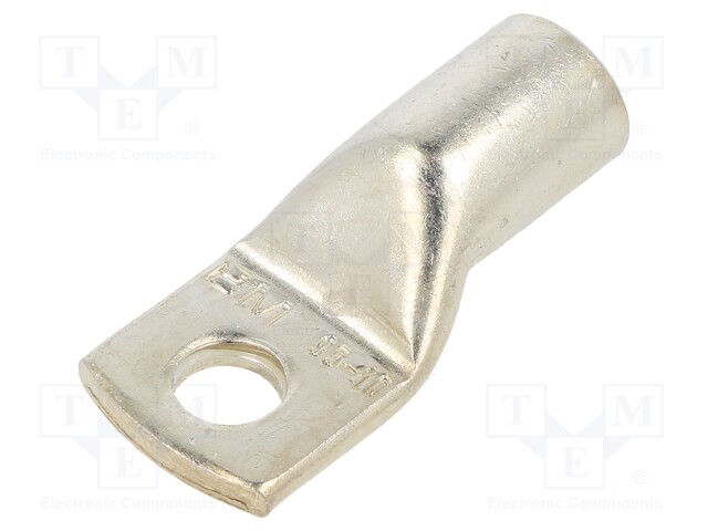 Tip: ring tube; M10; 95mm2; crimped; for cable; tinned; copper