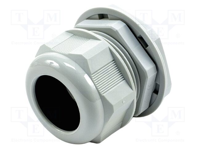 Cable gland; PG36; IP68; nylon; UL94V-2; grey