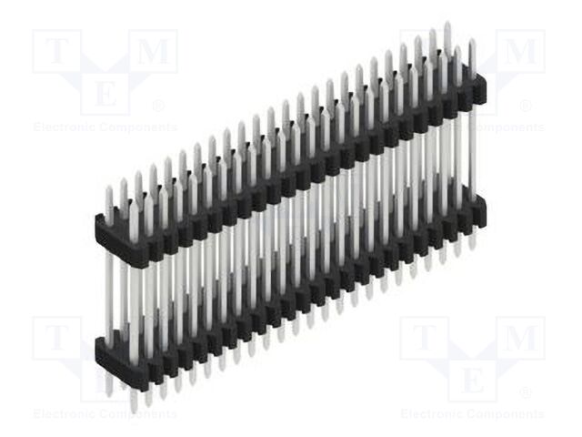 Connector: pin strips; pin header; male; PIN: 48; 1.27mm; THT; 2x24