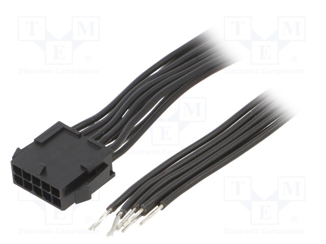 Cable; Micro-Fit 3.0; male,cables; PIN: 10; 0.2m; 4A; TLYp; 0.35mm2