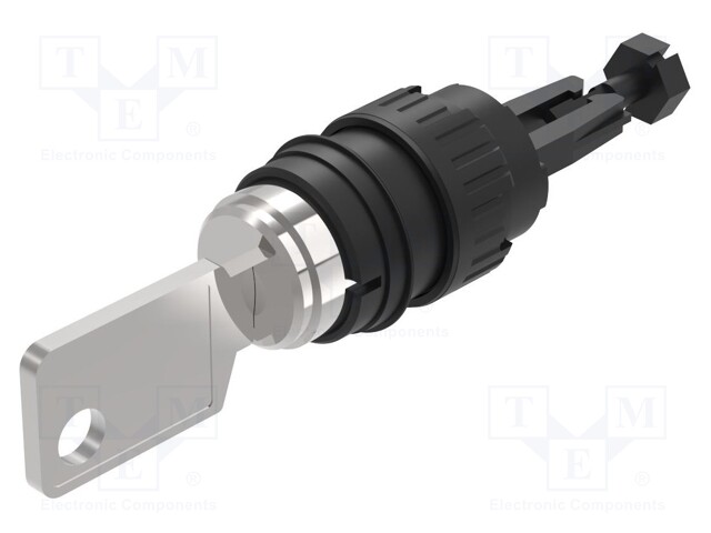 Switch: rotary with key; Stabl.pos: 1; IP65; flat; 71; Pos: 2