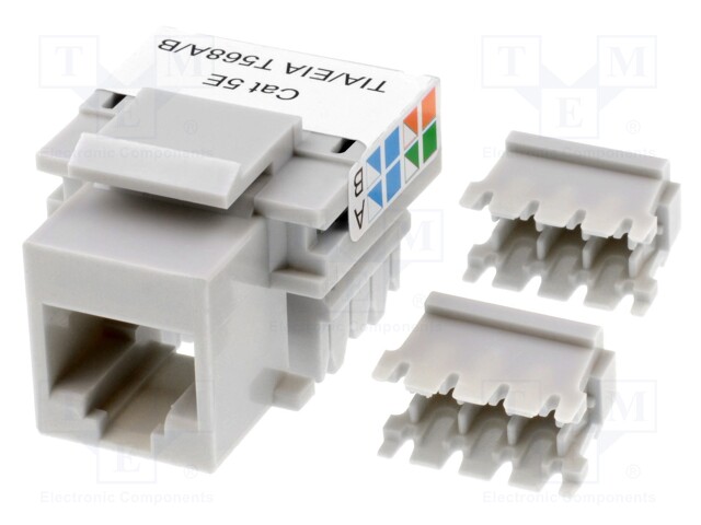 Socket; RJ45; PIN: 8; Layout: 8p8c; IDC