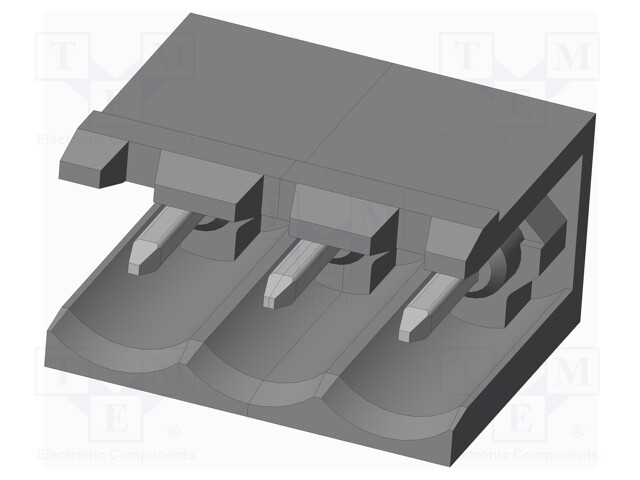 Connector: pluggable terminal block; socket; male; on PCBs