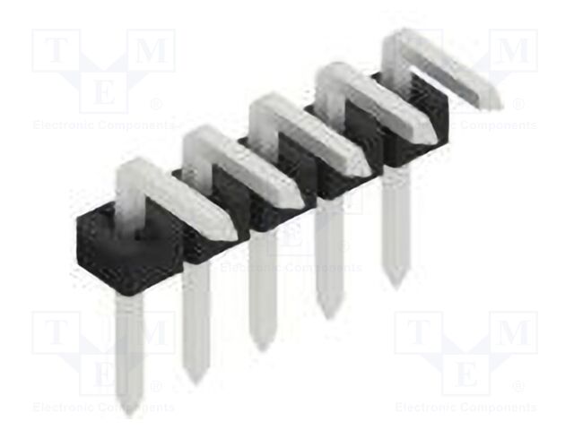 Connector: pin strips; pin header; male; PIN: 5; 2mm; THT; 1x5; 100V