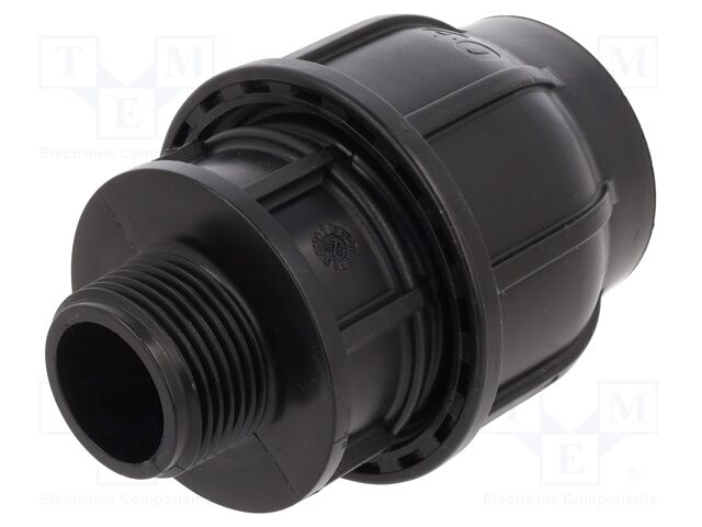 Splice terminal: clamping; Thread: G 1" external; 40mm; Plast