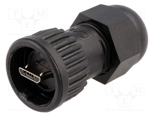 Plug; USB B micro; Data-Con-X; for cable; straight; USB 2.0