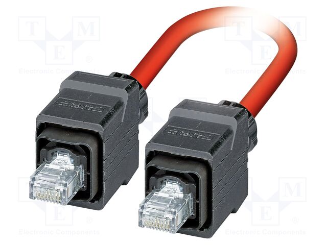 Patch cord; SF/UTP; Cat 5; RJ45 plug,both sides; stranded; 5m; PVC