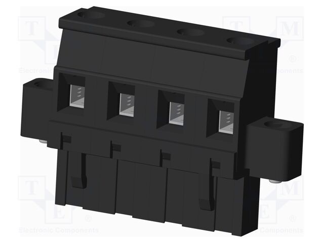 Connector: pluggable terminal block; plug; female; angled 90°