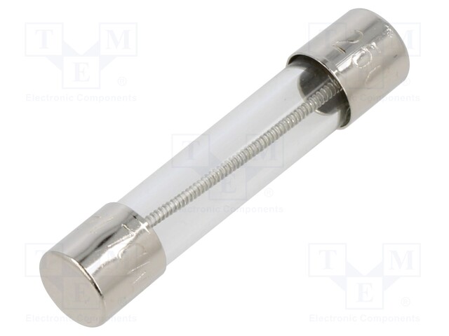 Fuse: fuse; time-lag; 1A; 250VAC; cylindrical,glass; 6.3x32mm; MDL