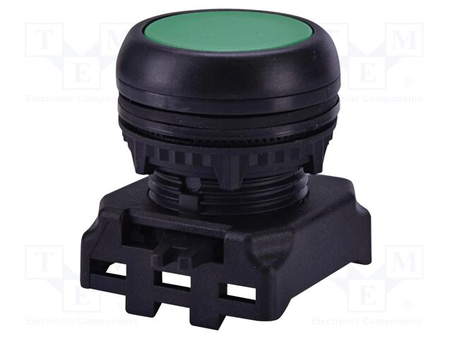 Switch: push-button; 22mm; green; IP65; flat; E; Pos: 2; Ø22.5mm