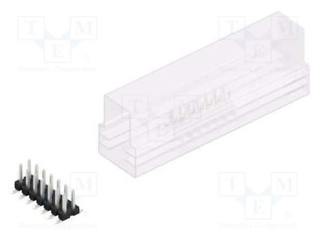 Connector: pin strips; pin header; male; PIN: 14; 2.54mm; SMT; 2x7