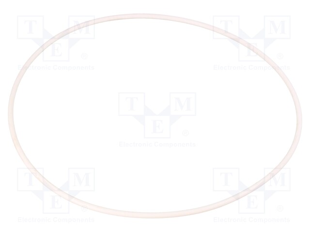 O-ring gasket; silicone; Thk: 3mm; Øint: 160mm; white; -60÷160°C