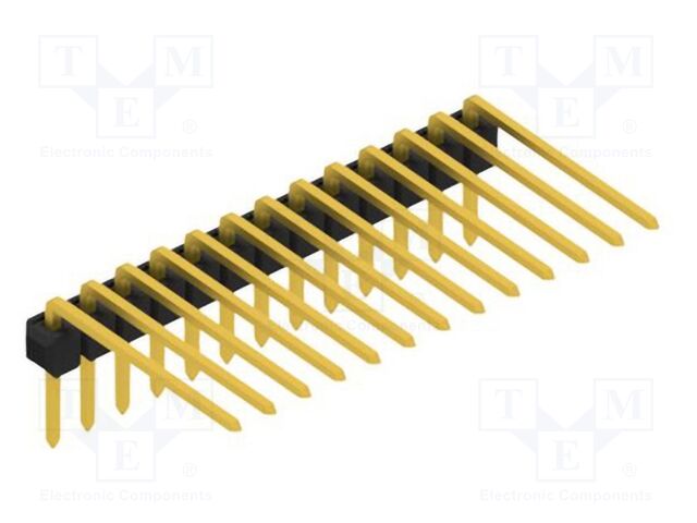 Connector: pin strips; pin header; male; PIN: 13; 2.54mm; THT; 1x13