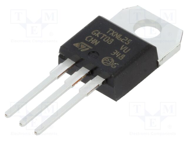 Thyristor; 600V; 16A; 25A; 40mA; Package: tube; THT; TO220ABIns