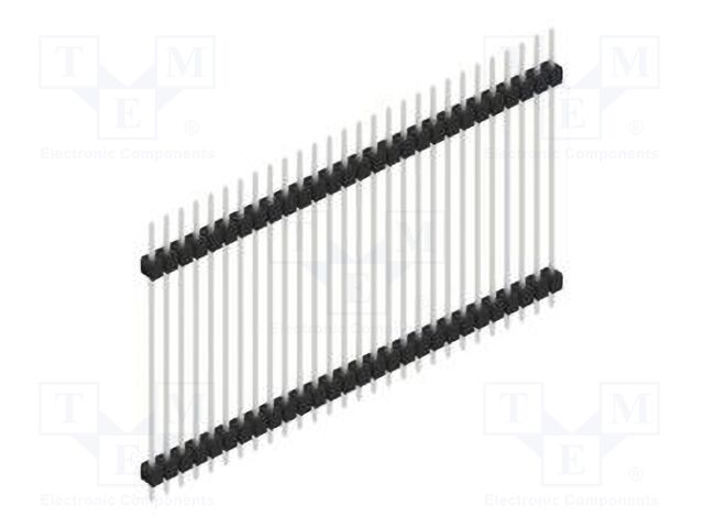 Connector: pin strips; pin header; male; PIN: 28; 2.54mm; THT; 1x28