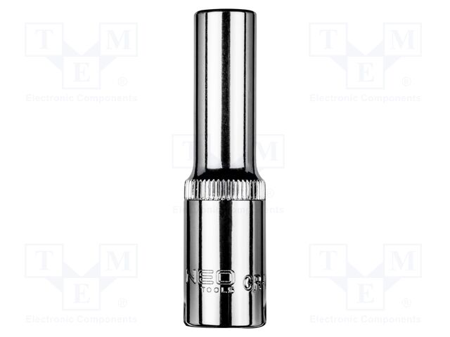 Socket; 6-angles,socket spanner; HEX 8mm; 3/8"; long