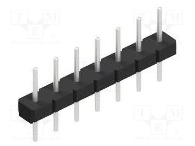 Connector: pin strips; pin header; male; PIN: 7; 2.54mm; THT; 1x7