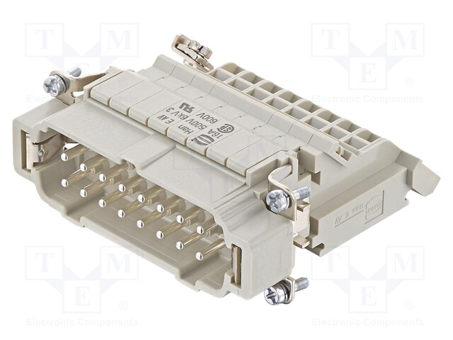 Han E AV 16 Pos. M Insert Term. Block Le