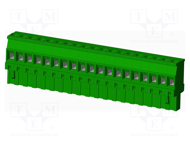 Connector: pluggable terminal block; plug; female; angled 90°
