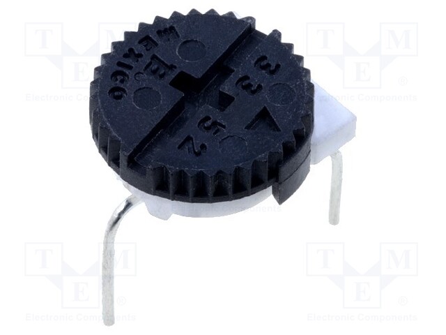 TRIMMER POTENTIOMETER, 1MOHM 1TURN THROUGH HOLE