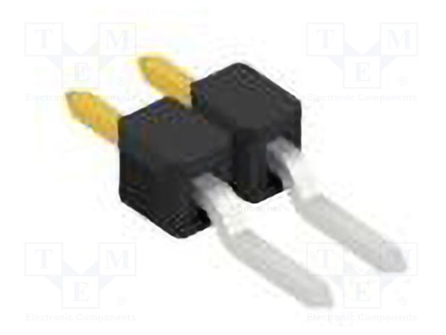 Connector: pin strips; pin header; male; PIN: 2; 2.54mm; SMT; 1x2