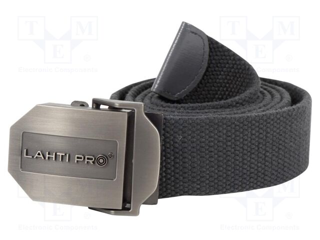 Trousers belt; grey; canvas belt; L: 1300mm; W: 37mm