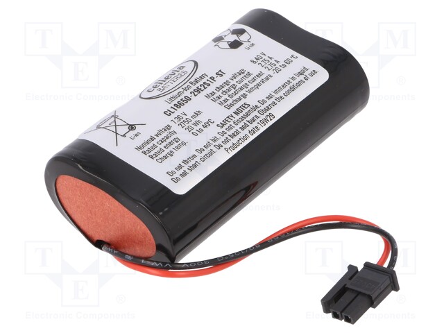 Re-battery: Li-Ion; Cell: SAMSUNG; MR18650; 7.3V; 2750mAh; Imax: 4A