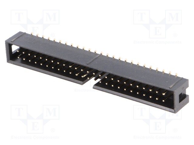 Socket; IDC; male; PIN: 50; vertical; SMT; gold flash; 2.54mm