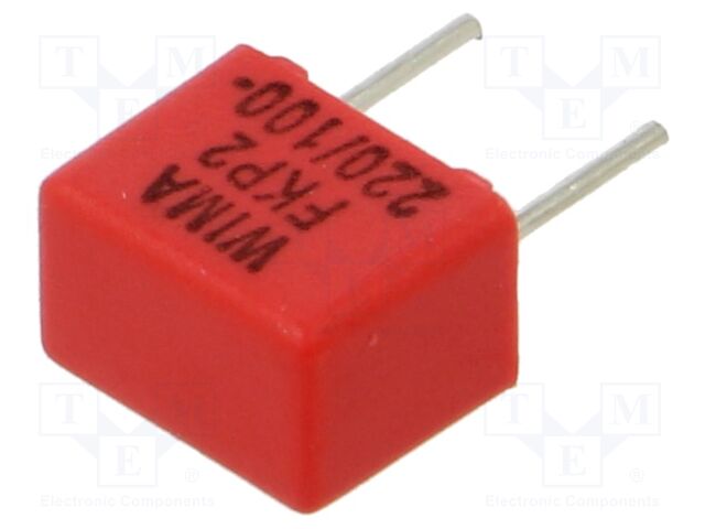 Capacitor: polypropylene; 220pF; 4.5x6x7.2mm; THT; ±5%; 5mm; 1kVDC