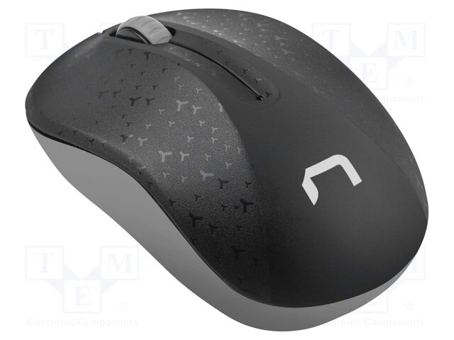 Optical mouse; black,grey; USB A; wireless; No.of butt: 3; 10m