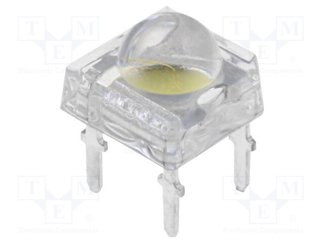 LED Super Flux; 7.6x7.6mm; white warm; 16(typ)lm; 120°; 7.6÷9.6V