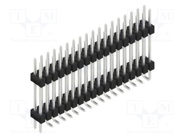 Connector: pin strips; pin header; male; PIN: 36; 2.54mm; SMT; 2x18
