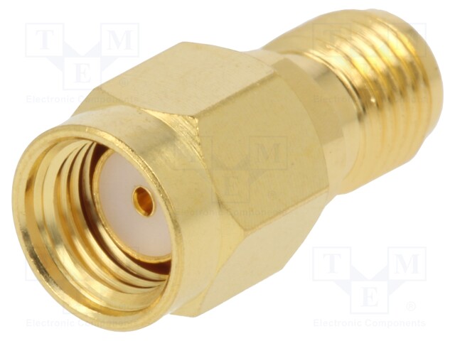 Coupler; SMA female,both sides; reverse; straight; 50Ω; teflon