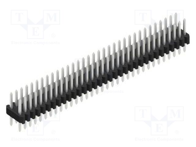 Connector: pin strips; pin header; male; PIN: 66; 1.27mm; THT; 2x33