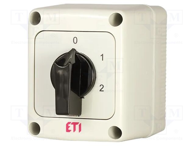 Switch: cam switch; Stabl.pos: 3; 16A; 0-1-2; in housing; Poles: 3