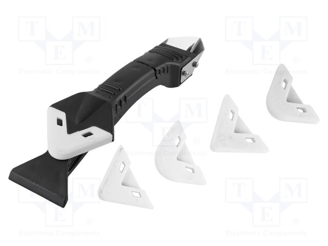 Putty knife; for silicones; Kit: scraper; 6pcs.