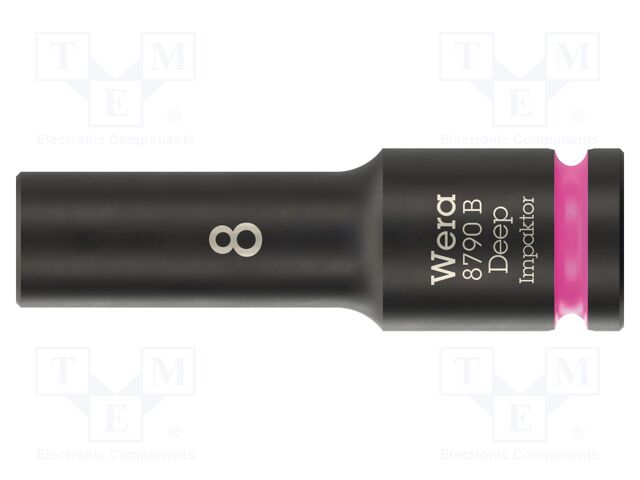 Socket; 6-angles,socket spanner,impact; HEX 8mm; 3/8"; IMPAKTOR