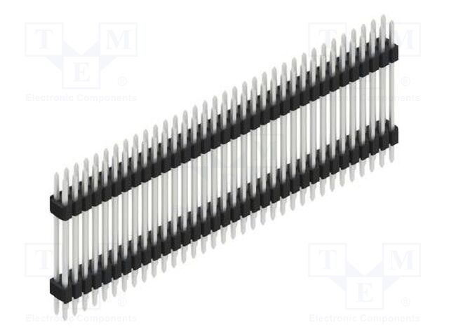 Connector: pin strips; pin header; male; PIN: 68; 1.27mm; THT; 2x34