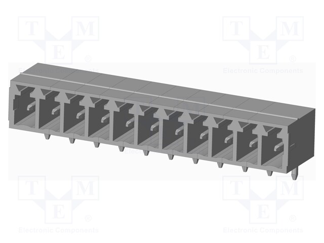 Connector: pluggable terminal block; socket; male; on PCBs