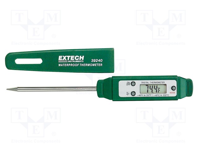 Meter: temperature; LCD; -40÷200°C; Accur: ±1°C; 0,1°C; 150x20x18mm