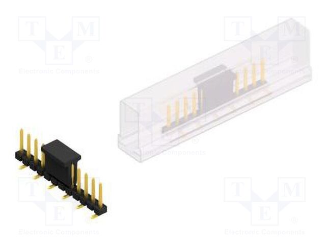 Connector: pin strips; pin header; male; PIN: 12; 2.54mm; SMT; 1x12