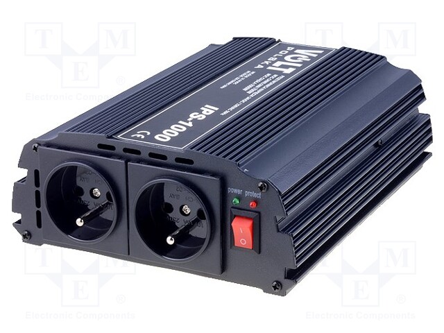Converter: automotive dc/ac; 750W; Uout: 230VAC; Out: mains 230V