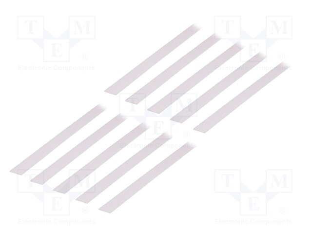 Cover for LED profiles; white; 1m; Kind of shutter: A; slide