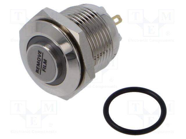 Switch: vandal resistant; Pos: 2; SPST-NO; 2A/48VDC; IP65; OFF-(ON)