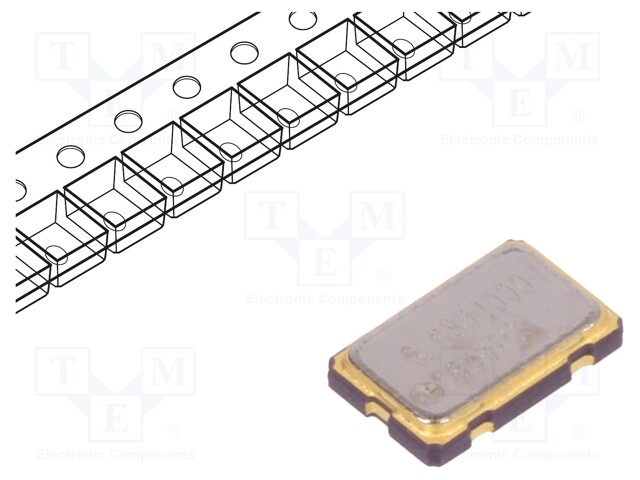 Generator: quartz; 3.6864MHz; SMD; 3.3V; ±50ppm; -40÷85°C