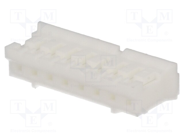 Plug; wire-board; female; NXG; 2mm; PIN: 8; w/o contacts; for cable