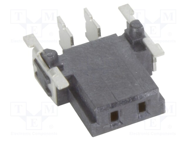Connector: PCB to PCB; female; PIN: 2; 2.54mm; -55÷125°C; 26A; SMT