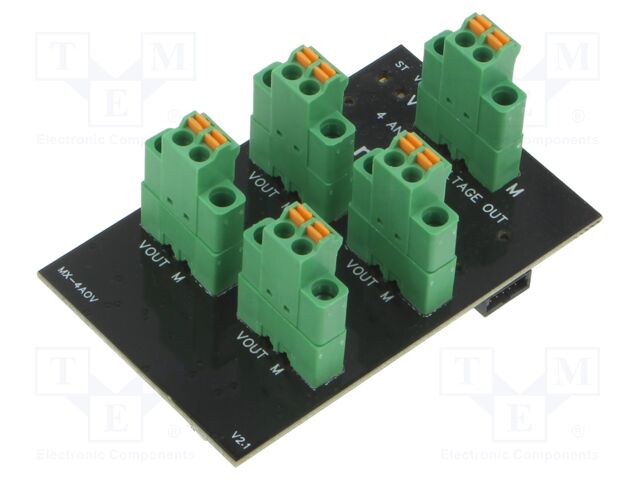 OUT: 4; ModuleX; Industrial module: analog output